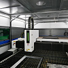 FL-L2040FH-12000-Raycus Волоконный станок лазерной резки листового металла с кабинетной защитой