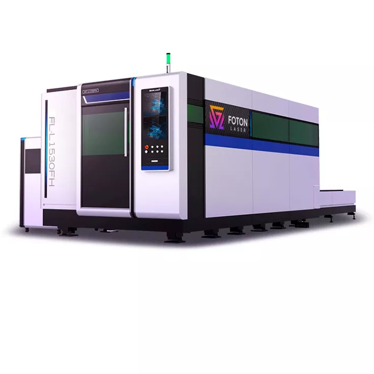 FL-L1530FH-10000-Raycus Оптоволоконный лазерный станок для резки для листового металла с кабинетной защитой